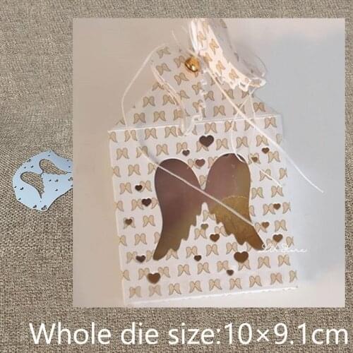 New Design Craft Metal Cutting Dies wing hearts background frame scrapbook die cuts Album Paper Card Craft Embossing die cuts