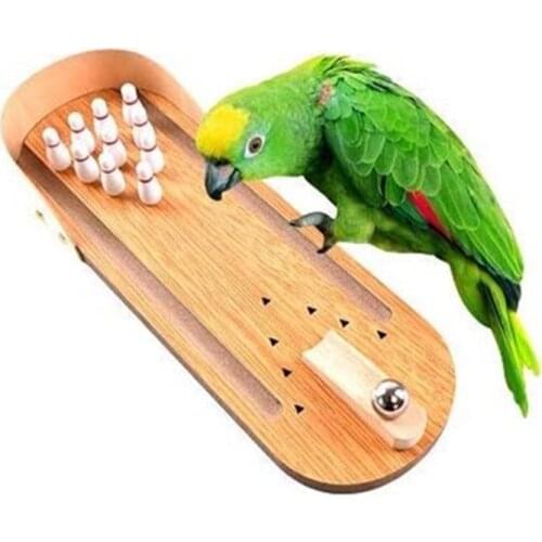 Parrot Puzzle Training Toy Bowling Toy Bird Supplies Parrot Training Toy Pet Desktop Toys Parrot Accessories