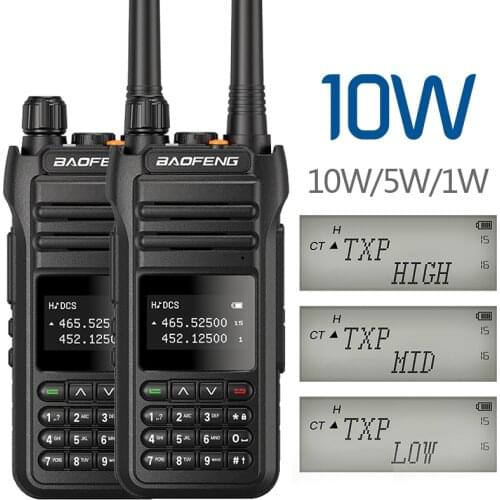 2PCS Baofeng UV-88 10W Powerful VHF/UHF Tri-Power10/5/1W Long Range 30KM Two Way Radio Walkie Talkie UV88 for Hunting UV-9R
