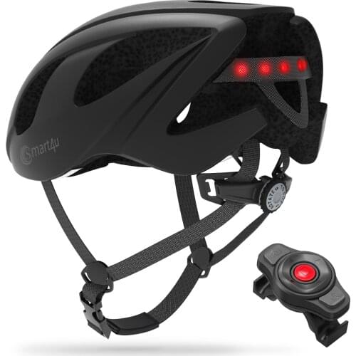 Smart4u MTB SH55M Cycling Bicycle Back Lamp Helmet Outdoor 6 LED Warning Light Smart Motorcycles Helmet SOS Alert Walkie Talkie