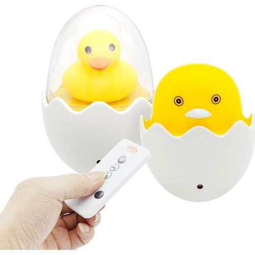 Light control induction lamp yellow duck small night lamp LED light control small night lamp bedside lamp study bedroom