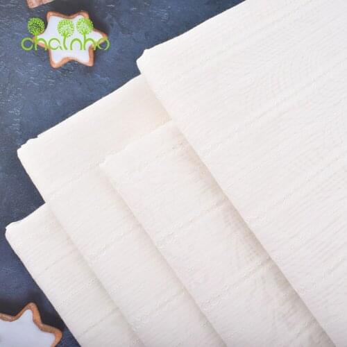 Chainho,CVC Jacquard Burnt-out Fabric,Breathable Soft Poly/Cotton Fabric For Baby & ChildrenSkirt,Dress,Shirt,Blouse Material