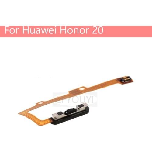 Black Color For Huawei Honor 20 Home Key Fingerprint Button Flex Cable Replacement Part