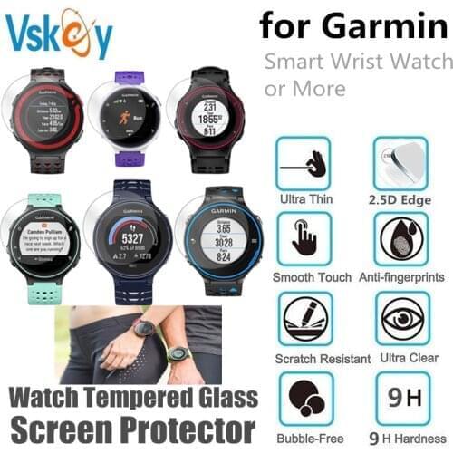 VSKEY 1000PCS Tempered Glass for Garmin Smart Wrist Watch Screen Protector Anti-Scratch Protective Film By DHL/UPS/Fedex