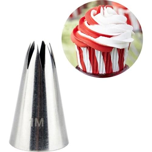 #1M Stainless Steel Cream Cupcake Pastry Nozzles Cake Decorating Icing Piping Tips Baking Tools