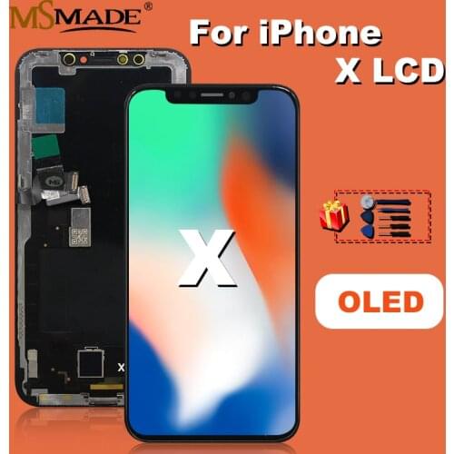 100%Tested OLED 5.8‘’ For iPhone X With 3D Touch Digitizer Assembly No Dead Pixel LCD Screen Replacement Display For iPhoneX LCD
