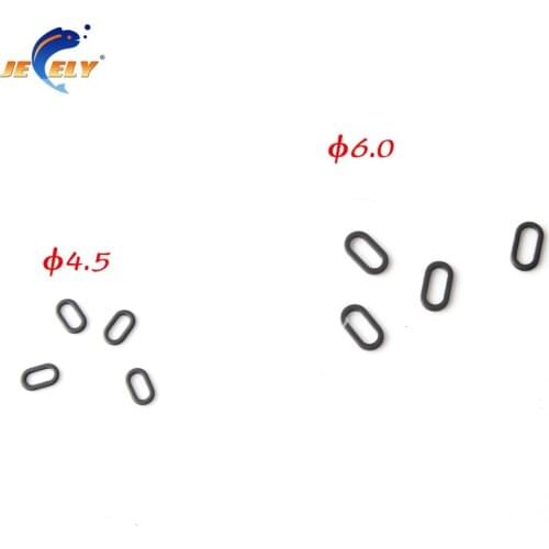 100pcs 4.5mm&6mm Carp Fishing Round Oval Rings