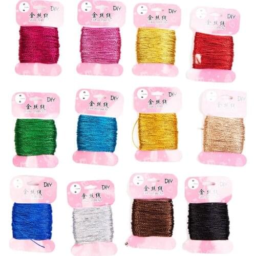 20 yard 1mm gold wire DIY Wedding Birthday Wedding Decoration Rattan Gift Bouquet Packaging Rope