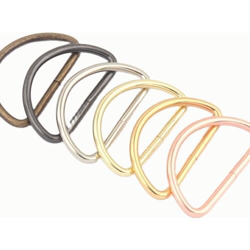 38mm Rose Gold D Ring Slide Adjustable Buckles Loop Metal Belt Strap Buckles Bag Clasp Purse Handbag Hardware Dog Collar Supply