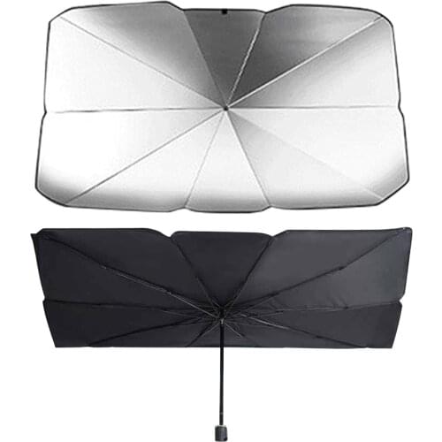 Car Sunshade Umbrella Foldable Convenient Auto Windshield UV Block Sun Visor Cover Front Window Sun Shade Cover Car Interior