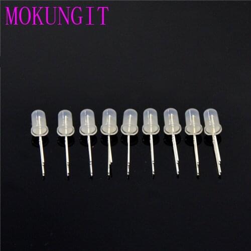 Fast shipping 3000PCS DC5V PL9823 F5 5mm Round RGB LED P9823 chipset inside RGB Full color Frosted LED Chips