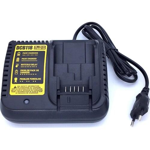 DCB118 Fast Charger 4.5A for Dewalt 12V 14.4V 20V Li-ion Battery DCB101 DCB120 DCB115 DCB107 DCB105 DCB140 DCB201 DCB200 DCB206