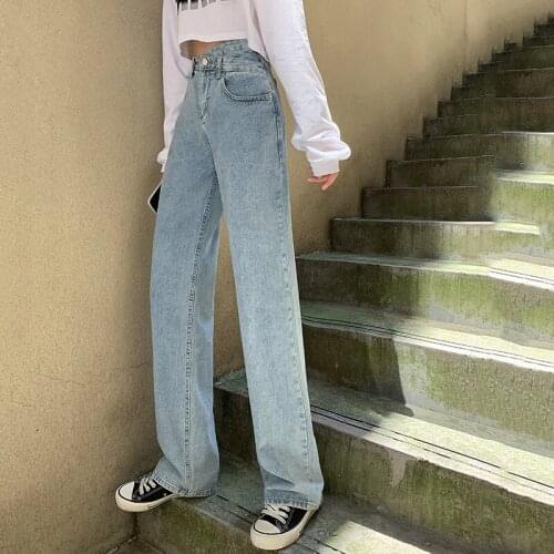 Jeans Woman High Waist High Quality New Pants Women Straight Tube Loose Retro Baggy Jeans Fashion Women Clothing