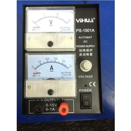 Stabilized voltage supply YIHUA 1501A 15V 1A Adjustable DC Power Supply Mobile Phone Repair Power Test Regulated Power Supply