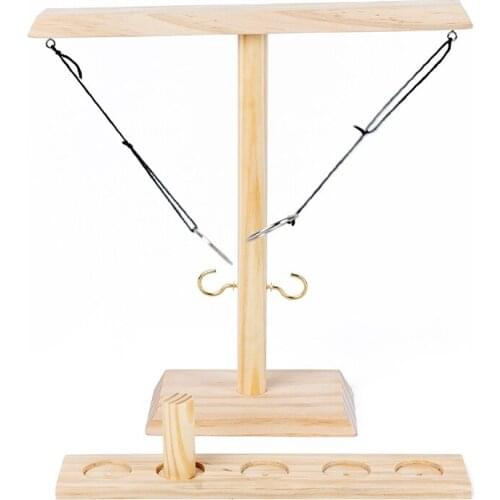 Ring Toss Hooks Fast-Paced Interactive Game Wood Toy For Children Adult Party Home Game Montessori Toy