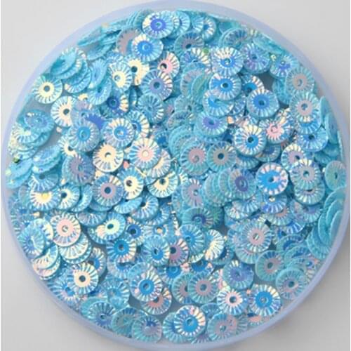 60g 6mm Flower Round Flat Loose Sequin Paillette Sewing,Wedding Craft,Women Kids Shoes Clothes Hat DIY Garment Accessory