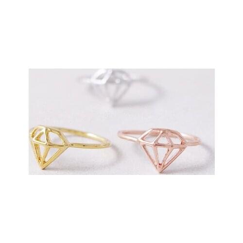 Fashion solid geometry rings,Silver plated rings for women