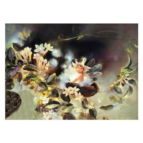 Elven birth Lovely child 14CT For Embroidery,DIY Sets Baby Cross stitch kits,Arts Pattern Cross-Stitching Decor