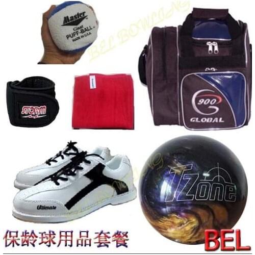 A set of Bowling product bowling ball/shoes/bags/gadgets for beginners free shipping