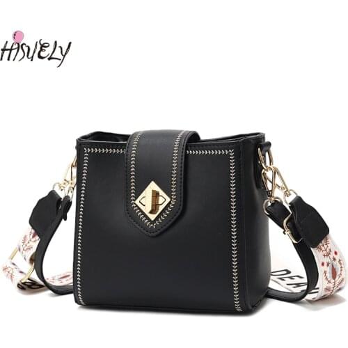 Autumn and winter bag womens bag new 2021 fashion ins versatile womens One Shoulder Messenger Bucket Bag Q4