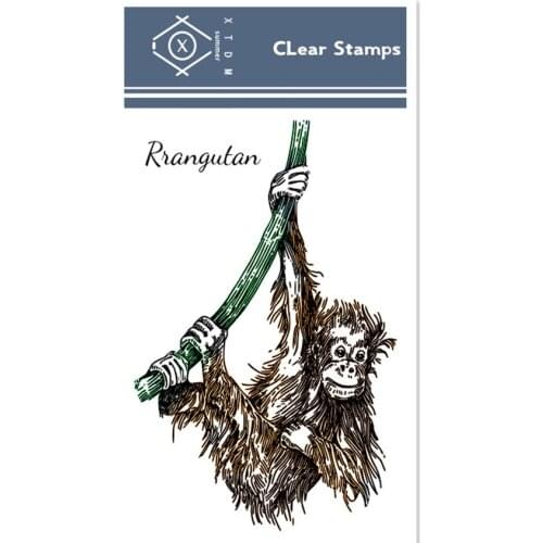 PANFELOU orangutans cub animal Transparent Silicone Rubber Clear Stamps cartoon for Scrapbooking/DIY Easter wedding album