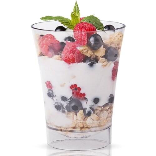 Promotion - Party Suppliers, 45ml Disposable Plastic Tableware, 64*50mm/70ml Transparent Kiln Mini Dessert Cup, 10/Pack