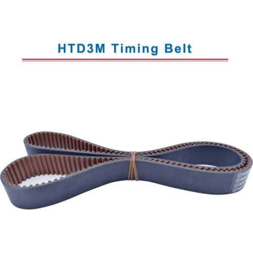 HTD3M Timing Belt with circular teeth 3M-1104/1125/1176/1200/1245/1260/1263/1335/1344 teeth pitch 3mm belt width 10/15 mm