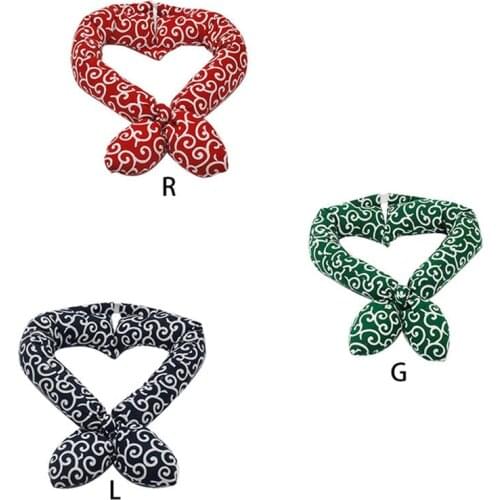 Dog Bandana Japanese Style Dogs Scarf Adjustable Size Dog Cat Bow Tie Pet Grooming Accessories Dog Cotton Bibs Bandana 1PCS