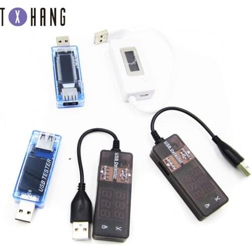 USB LCD Charger Battery Capacity Voltage Current Tester USB Tester 3-7V Meter Detector for Smartphone Mobile diy electronics