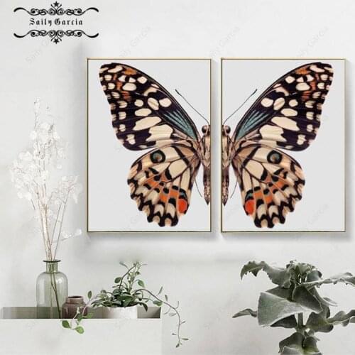 Vintage Animal Poster Beautiful Butterfly Wall Art Canvas Painting Nordic Prints Modern Pictures for Aesthetic Room Home Decor