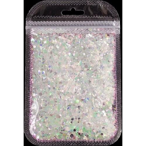 10g/Pack Nail Glitter Mix Holographic AB Mixed Flakes Sequins Nail Art Decorations Set Mirror Effect Paillette Glitter Tips PD89