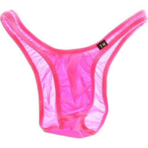 2016 TM Sexy Men Ice Silk Briefs G-string Male Smooth Silk Thongs Underwear Low Waist Thong Briefs Men Jockstrap gay gay