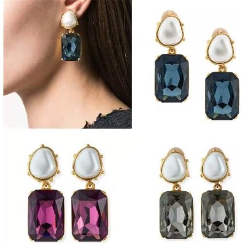 2020 Amybaby Luxury Fashion Vintage crystal stone Womens Stud Earring Jewelry For Party