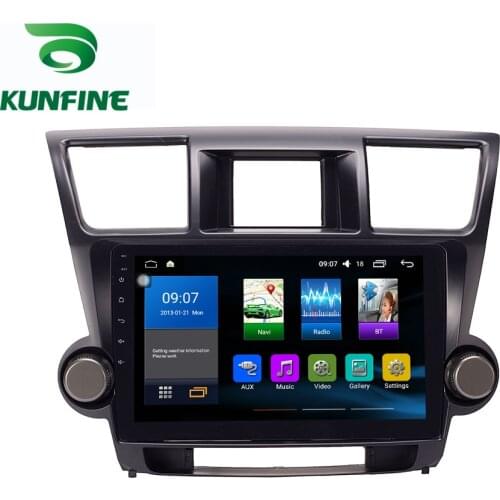 Android 10.0 1024*600 Octa Core Car DVD GPS Navigation Player Deckless Car Stereo for Toyota Highlander 2007-2014 Radio Headunit