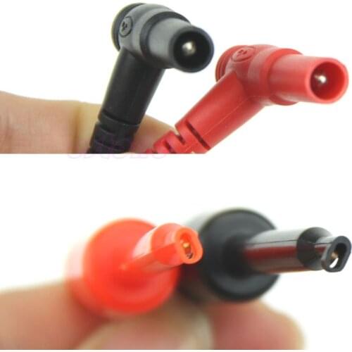 C5AD New 1Pair Banana Plug To Test Hook Clip Probe Cable Multimeter Test Equipment