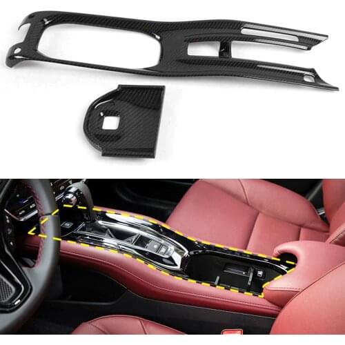 Car Gear Shift Panel Decoration Cover Trim Stickers Styling FOR Honda Vezel HR-V HRV 2019 Left Hand Drive Interior Auto Moldings