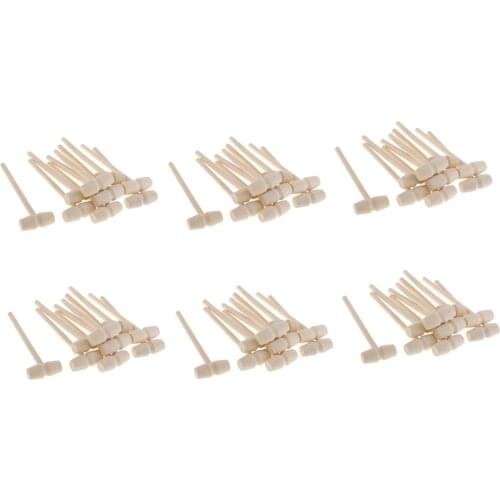 60 Pieces Wooden Hammer Mallet 140x43x19mm Lobster Seafood Crackers