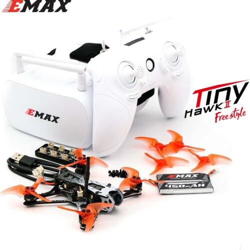 EMAX Tinyhawk II Freestyle 115mm 2.5inch F4 5A ESC TH1103 Motor 5.8G 37CH VTX 700TVL CMOS FPV Racing RC Drone BNF Version