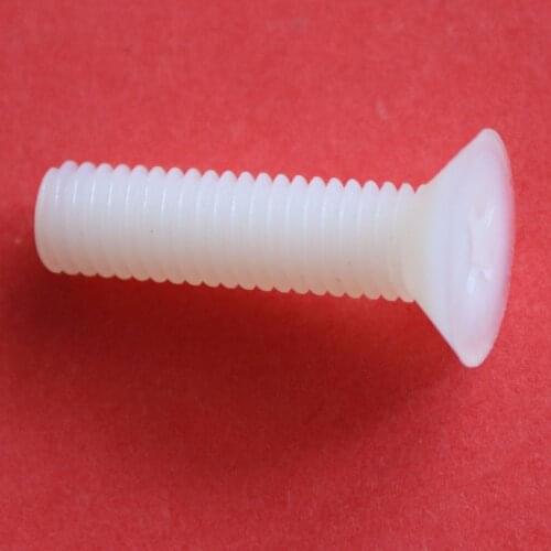 M2x5mm-20mm Environmental green plastic screw cross countersunk head nylon screw insulated flat head nylon bolt