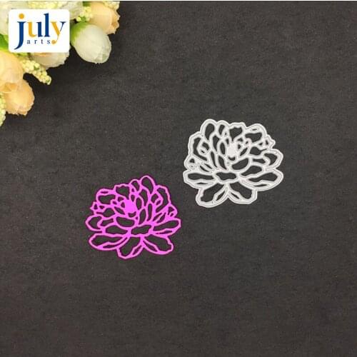Julyarts Cutting Dies Silver Love Flower Embossing Stencil DIY Scrapbook Paper Album for Handwork Creative New Dies