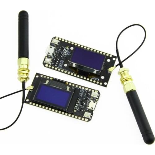 LILYGO® 2Pcs TTGO LORA32 V1.0 868/915MHz ESP32 LoRa OLED 0.96 Inch Display Bluetooth WIFI ESP-32 Development Board Module