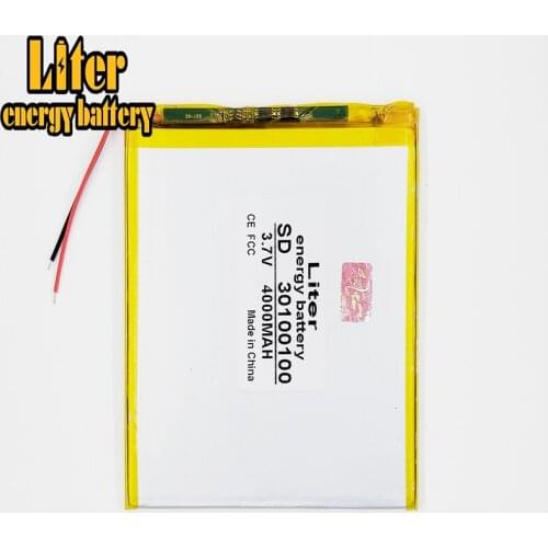 Best battery brand 3.7V lithium polymer battery 30100100 4000MAH mobile power DIY tablet computer