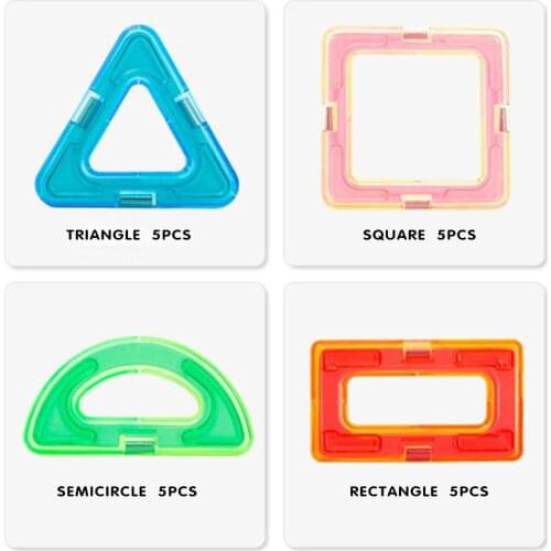 Big Size Magnetic Designer Magnet Building Blocks Accessories Educational Constructor Toys For Children