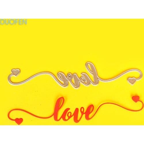 1pc hand writting LOVE borders Stencils metal Cutting die for DIYpapercraft projects Scrapbook Paper Album greeting cards