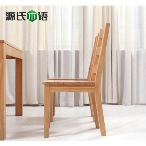 Solid Wood Dining Chair / All Oak Chair / Dining Table / Dining Room Combination Furniture / Modern And Simple