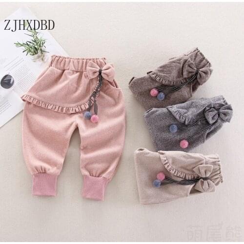 Casual Harem Kids Pants Enfant Baby Boys Girls Pants 1- 6Y Children Clothes Cotton Toddler Girls Trousers 2020 Autumn Floral