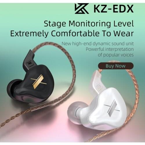 KZ EDX In-Ear Wired Sports Headphones Earphone With Microphone 3.5mm Headset Fashion Trend Music Gaming Headphones Earbuds
