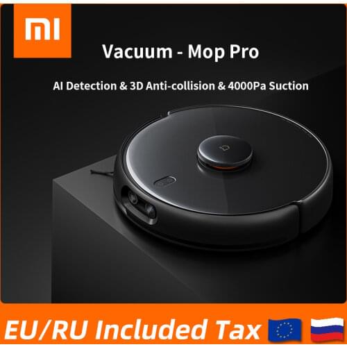 2021 New Xiaomi Mi Vacuum Mop Pro 2 Mijia MJSTS1 Robot Sweep Cleaner for Home Auto Dust Sterilize 4000PA Suction 3D AI Tech