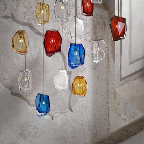 Modern minimalist chandelier model room dining room living room bedroom stairwell creative Nordic personality chandelier