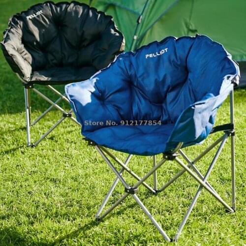 Folding chair household portable stool lunch break back chair sketching chair moon chair art fishing chair